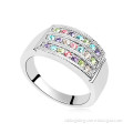 The new summer Austrian import crystal ring,wedding ring designs